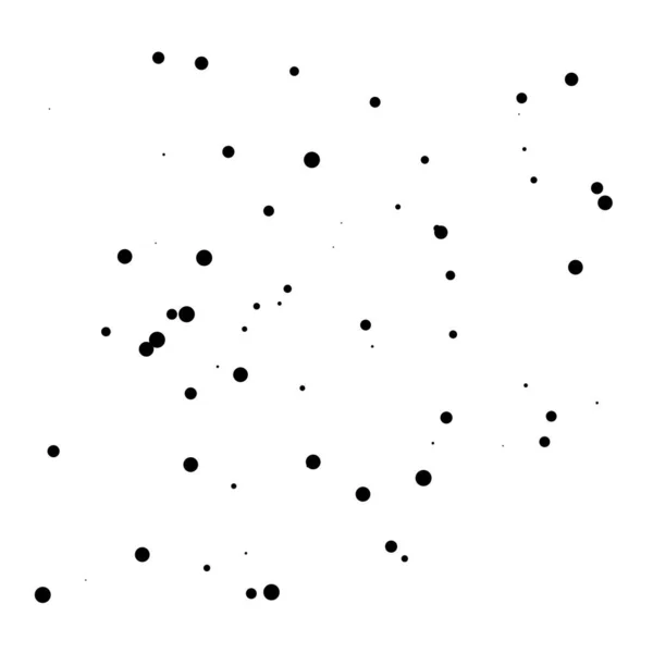 Τυχαία Σημεία Κύκλοι Μοτίβο Polka Κουκκίδες Pointilist Stippling Φόντο — Διανυσματικό Αρχείο