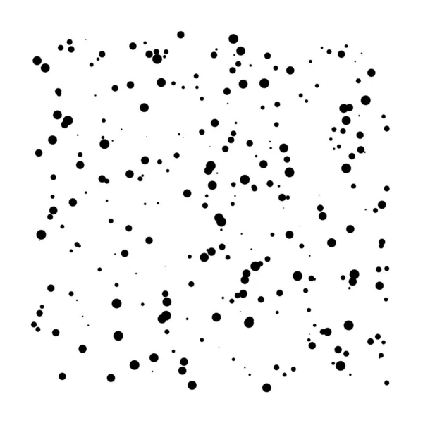 Τυχαία Σημεία Κύκλοι Μοτίβο Polka Κουκκίδες Pointilist Stippling Φόντο — Διανυσματικό Αρχείο