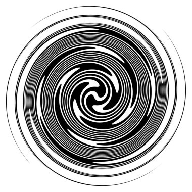 Sarmal, girdap, dönme elementi. Girdap, girdap, kule ve sarmal vektör şekli