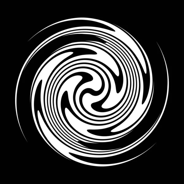 Espiral Remolino Elemento Giratorio Vórtice Foucault Aguja Forma Vector Hélice — Vector de stock