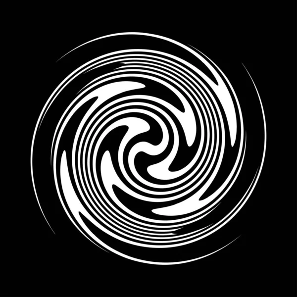 Espiral Remolino Elemento Giratorio Vórtice Foucault Aguja Forma Vector Hélice — Vector de stock