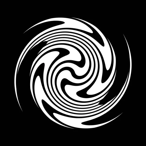 Espiral Remolino Elemento Giratorio Vórtice Foucault Aguja Forma Vector Hélice — Vector de stock