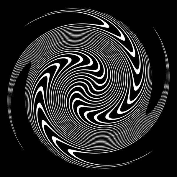 Spirale Tourbillon Élément Tourbillonnant Vortex Tourbillon Spirale Forme Hélice Vectorielle — Image vectorielle