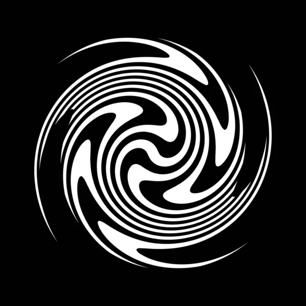 Espiral Remolino Elemento Giratorio Vórtice Foucault Aguja Forma Vector Hélice — Vector de stock