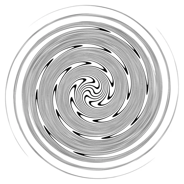 Espiral Remolino Elemento Giratorio Vórtice Foucault Aguja Forma Vector Hélice — Vector de stock