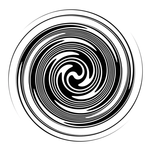 Spirale Vortice Elemento Vortice Vortice Orsacchiotto Guglia Elica Forma Vettoriale — Vettoriale Stock