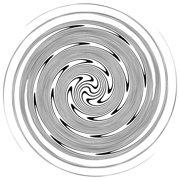 Spirale Tourbillon Élément Tourbillonnant Vortex Tourbillon Spirale Forme Hélice Vectorielle — Image vectorielle