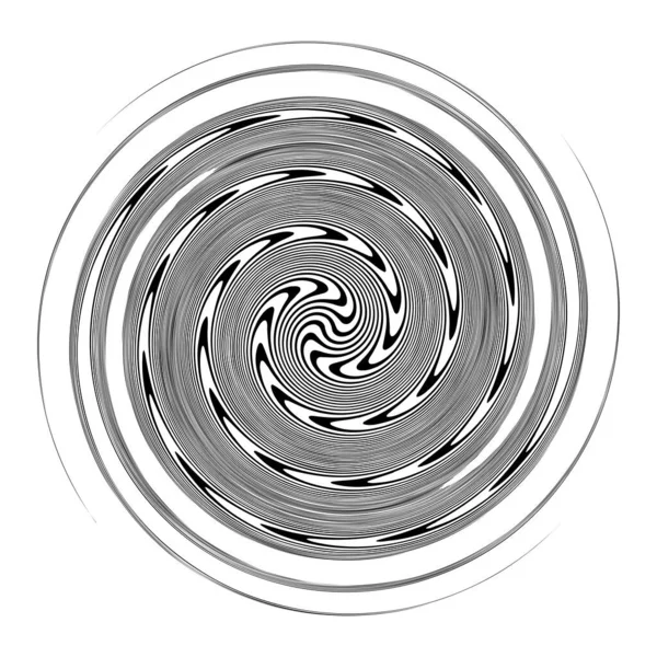 Espiral Remolino Elemento Giratorio Vórtice Foucault Aguja Forma Vector Hélice — Vector de stock