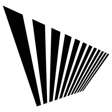 3D dinamik çizgiler, perspektifteki dikişler kayboluyor, ufuk çizgisine doğru azalıyor