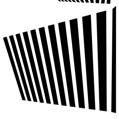 3D dinamik çizgiler, perspektifteki dikişler kayboluyor, ufuk çizgisine doğru azalıyor