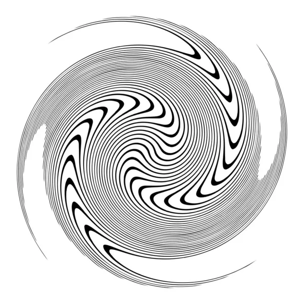 Espiral Remolino Elemento Giratorio Vórtice Foucault Aguja Forma Vector Hélice — Vector de stock
