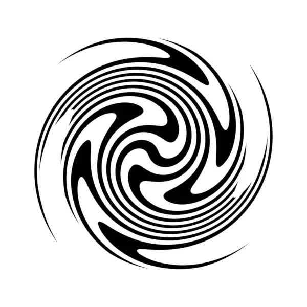 Spirale Vortice Elemento Vortice Vortice Orsacchiotto Guglia Elica Forma Vettoriale — Vettoriale Stock