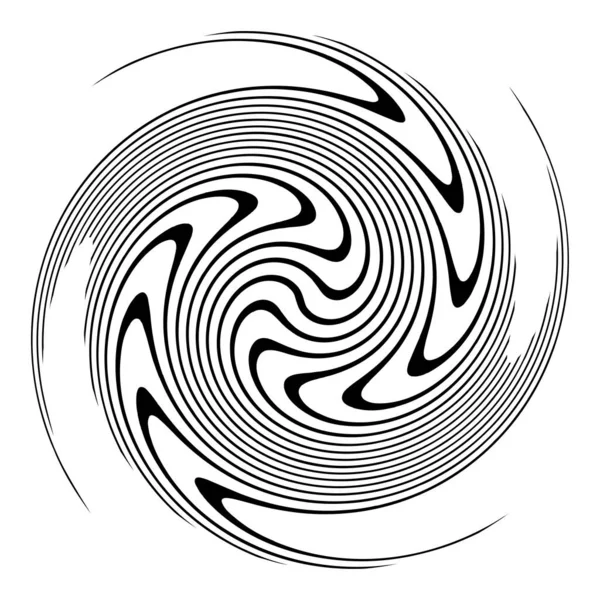 Espiral Remolino Elemento Giratorio Vórtice Foucault Aguja Forma Vector Hélice — Vector de stock