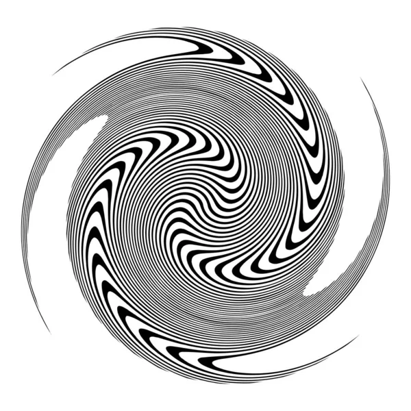 Espiral Remolino Elemento Giratorio Vórtice Foucault Aguja Forma Vector Hélice — Vector de stock