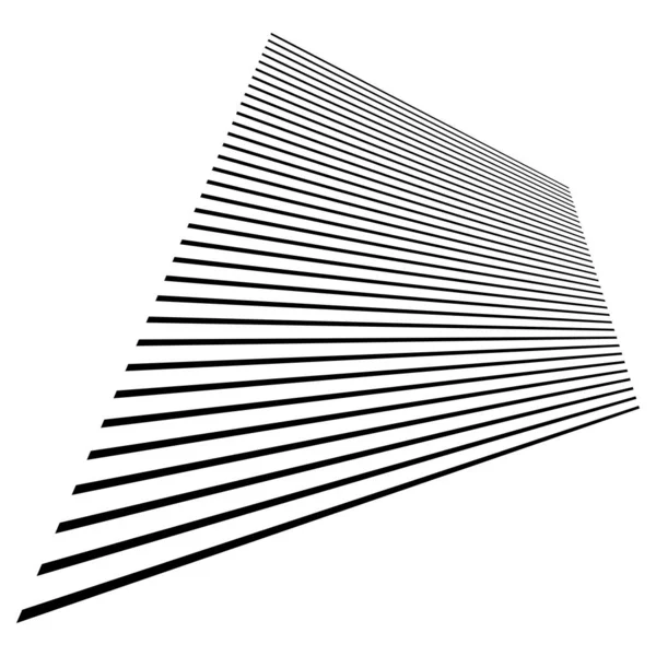 Dynamiska Linjer Stipes Perspektivet Försvinner Minskar Till Horisonten — Stock vektor