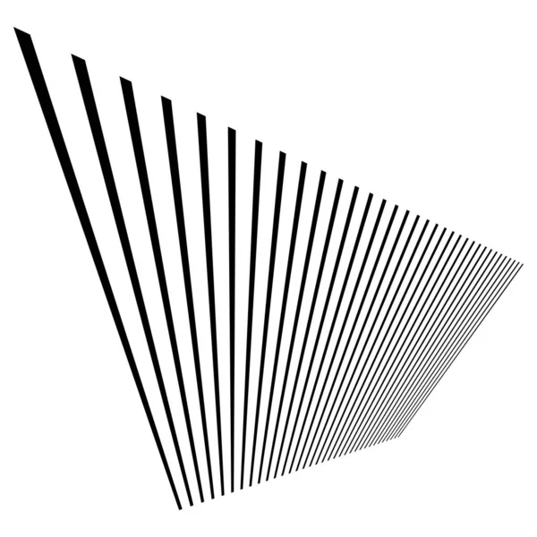 Dynamische Linien Perspektivische Stirnen Die Sich Horizonte Auflösen — Stockvektor