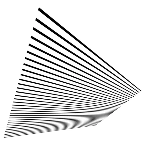 Dynamiska Linjer Stipes Perspektivet Försvinner Minskar Till Horisonten — Stock vektor