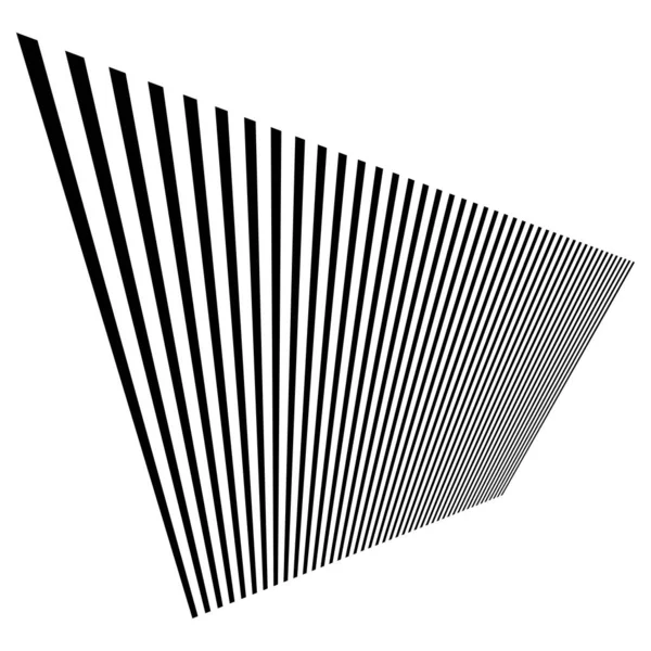 Dynamische Linien Perspektivische Stirnen Die Sich Horizonte Auflösen — Stockvektor