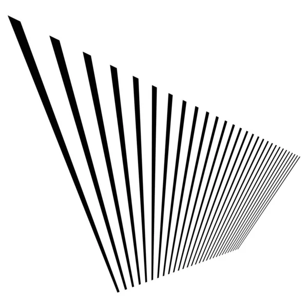 Líneas Dinámicas Stipes Perspectiva Desapareciendo Disminuyendo Horizonte — Vector de stock