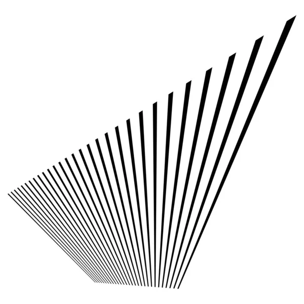 Lignes Dynamiques Stipes Perspective Disparaissant Diminuant Horizon — Image vectorielle
