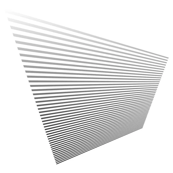 3D的动态线条 透视上的阻碍消失 逐渐消失在地平线上 — 图库矢量图片