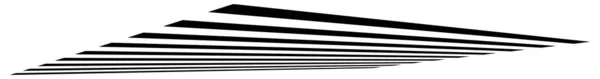 Dynamische Linien Perspektivische Stirnen Die Sich Horizonte Auflösen Bestandsvektorillustration Clip — Stockvektor
