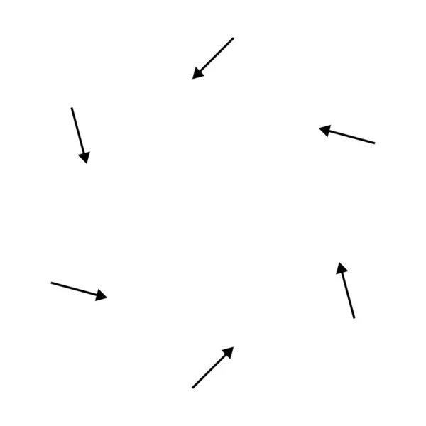 スパイラル 旋回矢印 ポインタの内側 サイクル リサイクル 輪郭とリップルアイコン シンボル — ストックベクタ