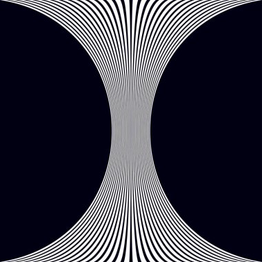 Bozulmuş, deforme olmuş çizgiler ve çizgili vektör ögesi