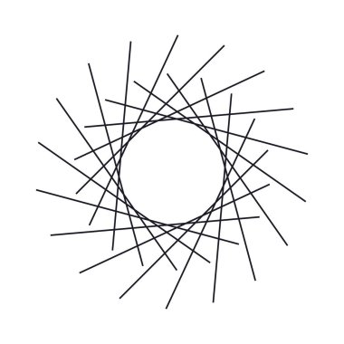 Geometrik soyut çember ögesi, tasarım