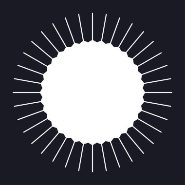 Geometrik soyut çember ögesi, tasarım