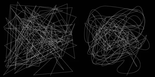 Відповідна Пара Вихрових Геометричних Кутових Закруглених Ліній Бою Єкт Стокова — стоковий вектор