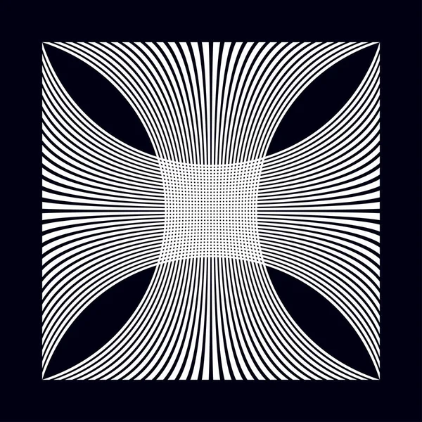 Kruisen Snijlijnen Abstracte Geometrische Vector Patroon Textuur — Stockvector