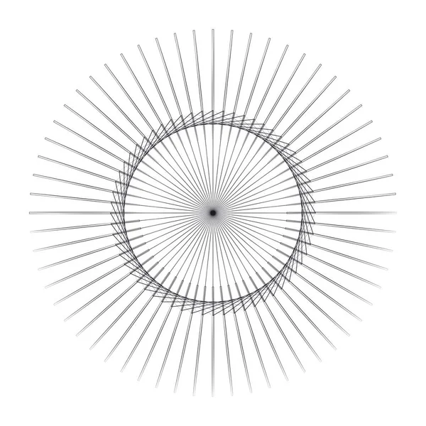 Geometrický Abstraktní Kruhový Prvek Design — Stockový vektor