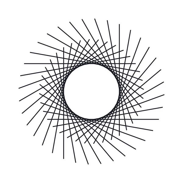 Geometrik Soyut Çember Ögesi Tasarım — Stok Vektör