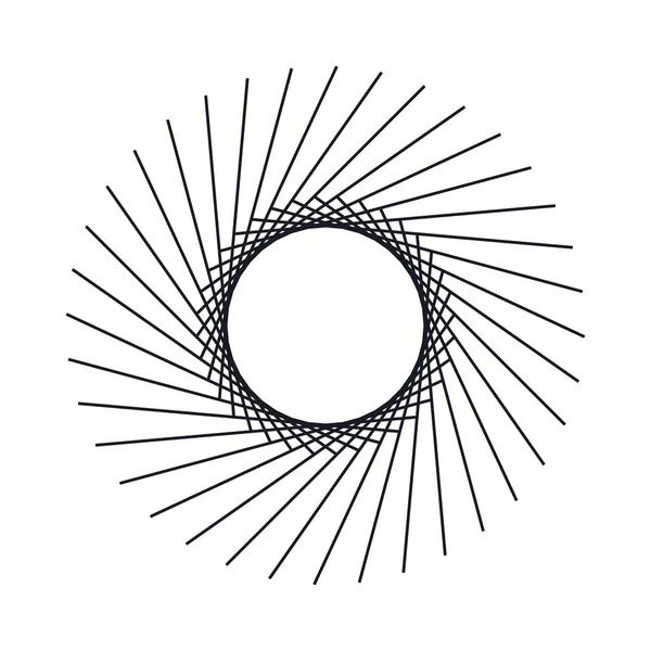幾何学的抽象円要素 デザイン — ストックベクタ