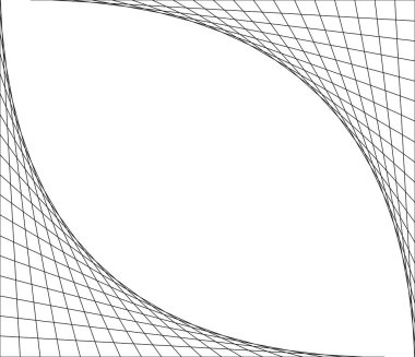 Ağ, kesişen çizgiler, ağ köşeleri vektör şablonu, doku ve arkaplan