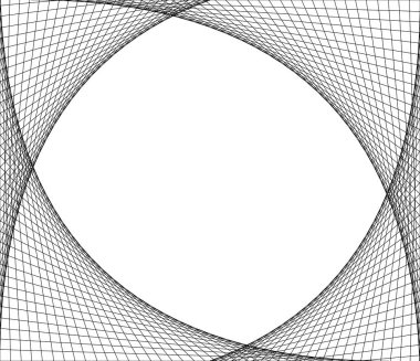 Ağ, kesişen çizgiler, ağ köşeleri vektör şablonu, doku ve arkaplan