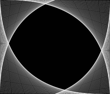 Ağ, kesişen çizgiler, ağ köşeleri vektör şablonu, doku ve arkaplan