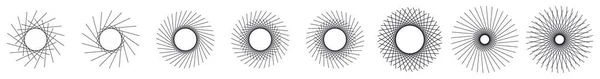 幾何学的抽象円要素 デザイン ストック ベクトル イラスト クリップ アート グラフィック — ストックベクタ