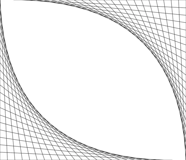 Rete Griglia Delle Linee Intersezione Modello Vettoriale Degli Angoli Maglia — Vettoriale Stock