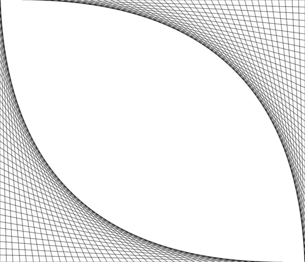 Rete Griglia Delle Linee Intersezione Modello Vettoriale Degli Angoli Maglia — Vettoriale Stock