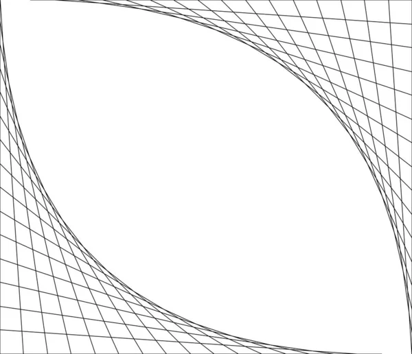 Rete Griglia Delle Linee Intersezione Modello Vettoriale Degli Angoli Maglia — Vettoriale Stock