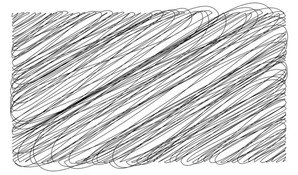 Scribble Esboço Linhas Plano Retângulo Squiggly Zig Zag Linhas Doodle — Vetor de Stock