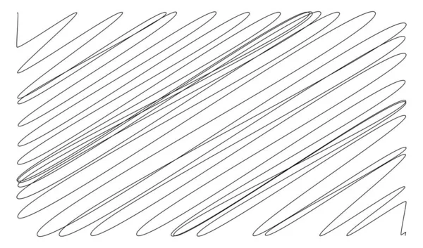 スクリブル スケッチライン長方形の平面 ジグザグに ジグザグに 十字のドアライン長方形の形状 — ストックベクタ