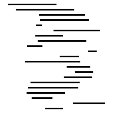 Rastgele çizgiler, çizgili vektör ögesi