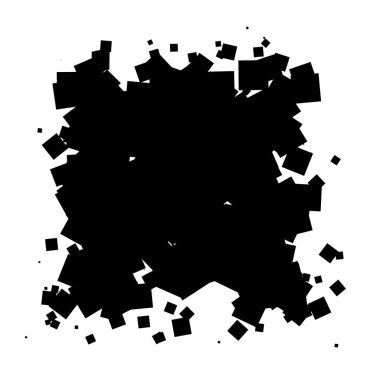 Soyut çakışan kareler desen vektörü çizimi