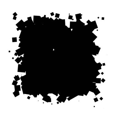 Soyut çakışan kareler desen vektörü çizimi