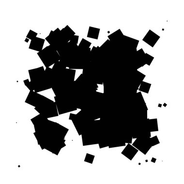 Soyut çakışan kareler desen vektörü çizimi