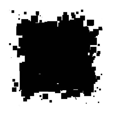 Soyut çakışan kareler desen vektörü çizimi