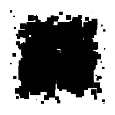 Soyut çakışan kareler desen vektörü çizimi